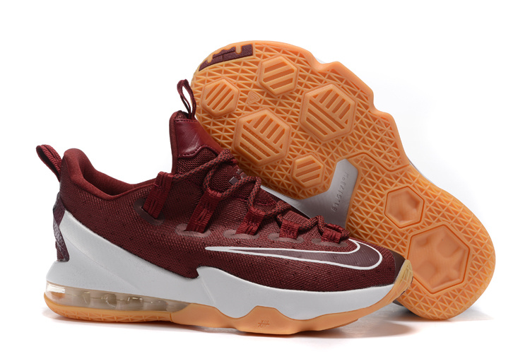 Nike Lebron 13 Low Wine Red Shoes - Click Image to Close