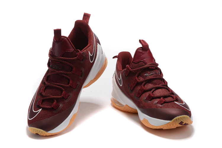 Nike Lebron 13 Low Wine Red Shoes - Click Image to Close