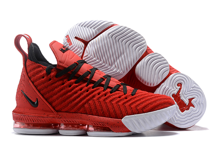 2019 Nike Lebron 16 Red Black Shoes