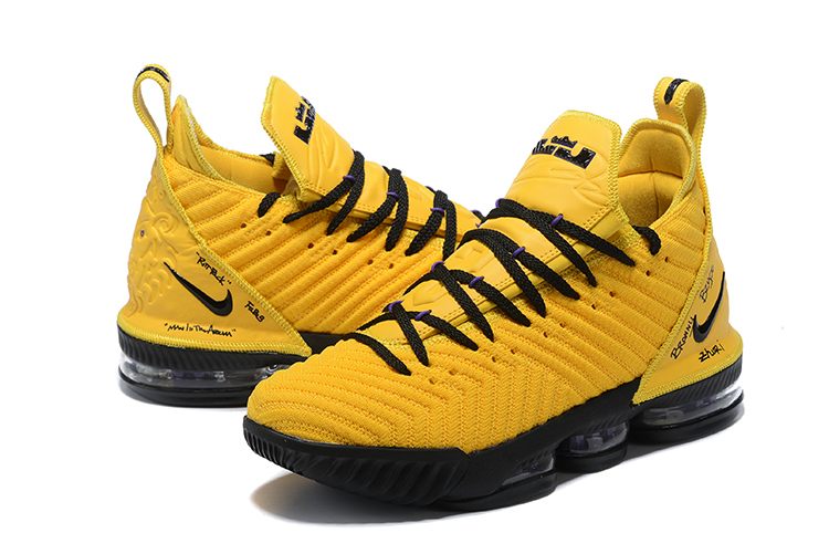 2019 Nike Lebron 16 Yellow Black - Click Image to Close