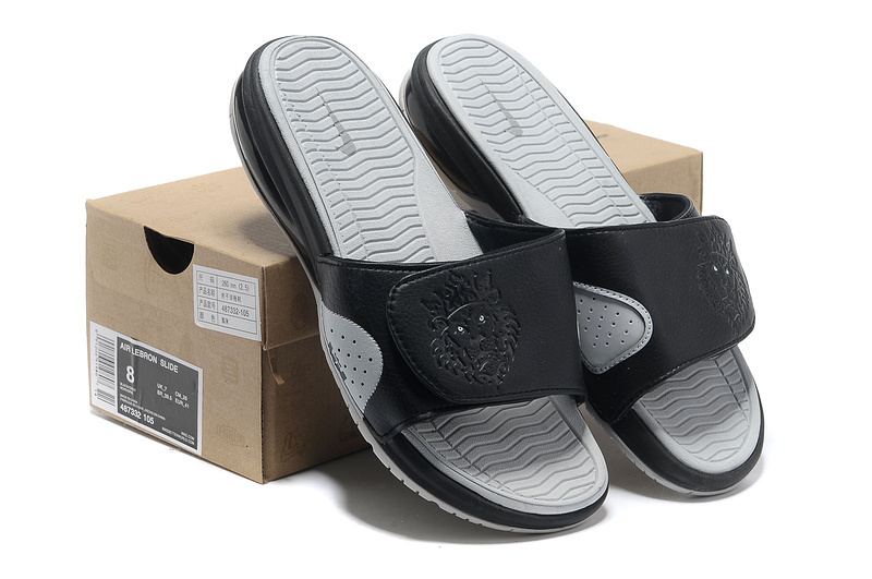Nike Lebron James Hydro 9 Black Grey Sandal
