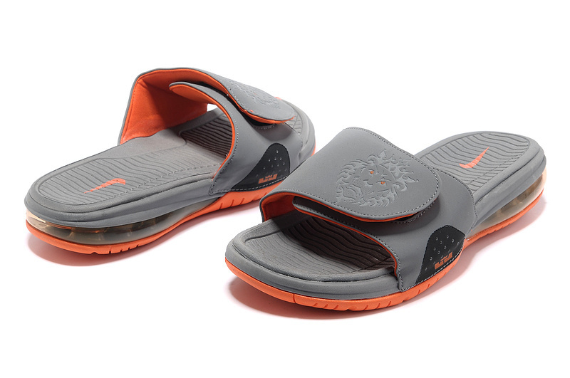 Nike Lebron James Hydro 9 Grey Orange Sandal