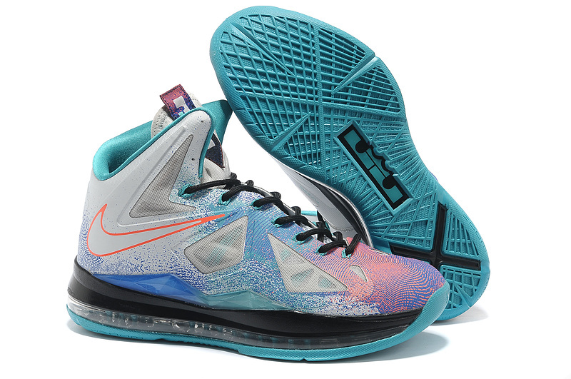 Nike Lebron James 10 Colorful For Women - Click Image to Close