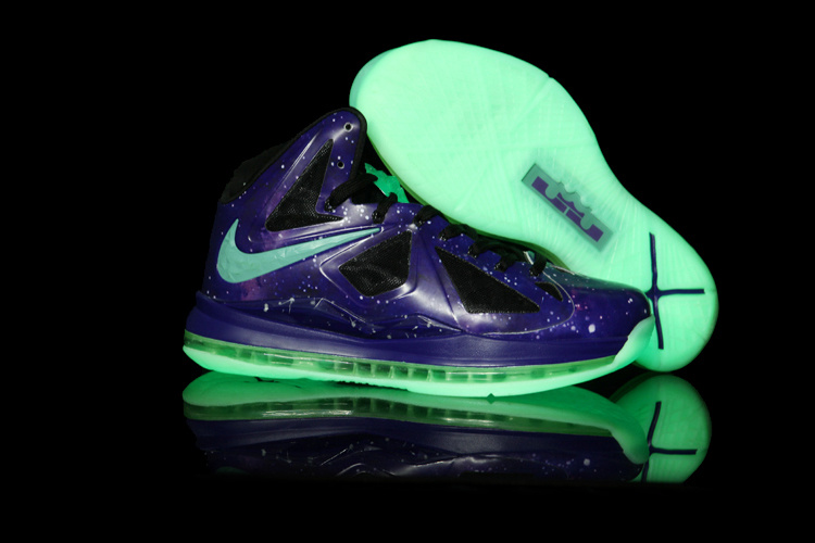 Lebron James 10 Shoes Blue Green Midnight
