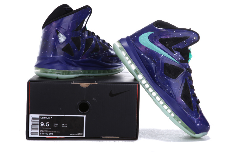 Lebron James 10 Shoes Blue Green Midnight