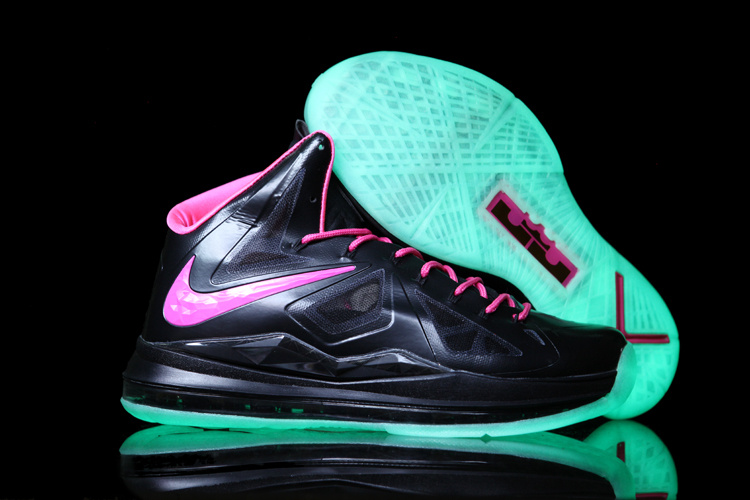 Lebron James 10 Limited Midnight Shoes Black Pink - Click Image to Close