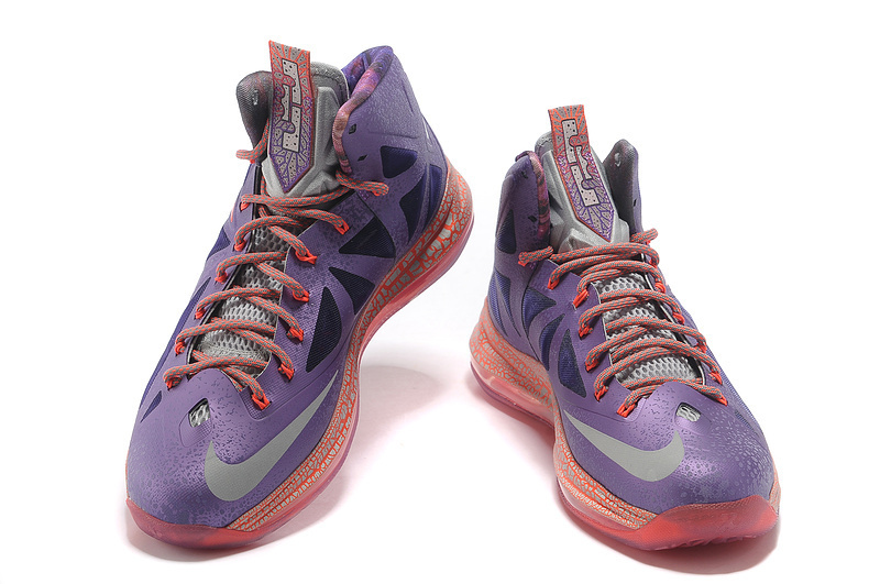 Nike Lebron James 10 Purple Red For Women