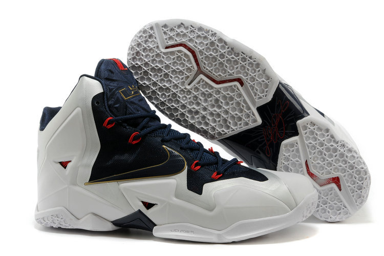 Lebron James 11 Black White Shoes - Click Image to Close