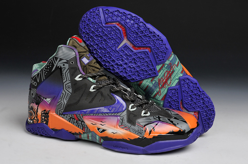 lebron 11 orange and blue