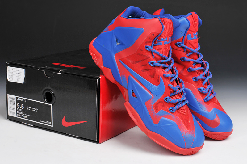 Lebron James 11 Hawaii Red Blue Basketball Shoes - Click Image to Close