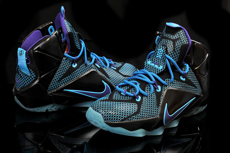 Nike Lebron James 12 Black Blue For Kid