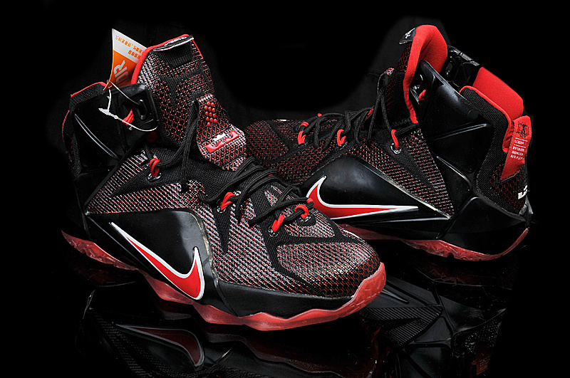 Nike Lebron James 12 Black Red For Kid