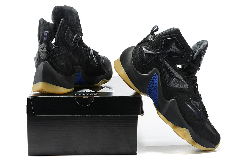 Nike Lebron James 13 Black Gold Basketball Shoes - Click Image to Close