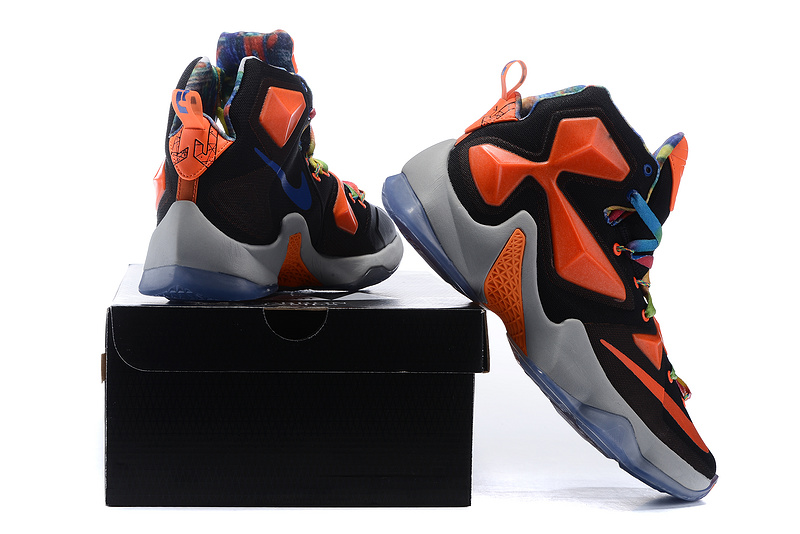 Nike Lebron James 13 Black Orange Shoes