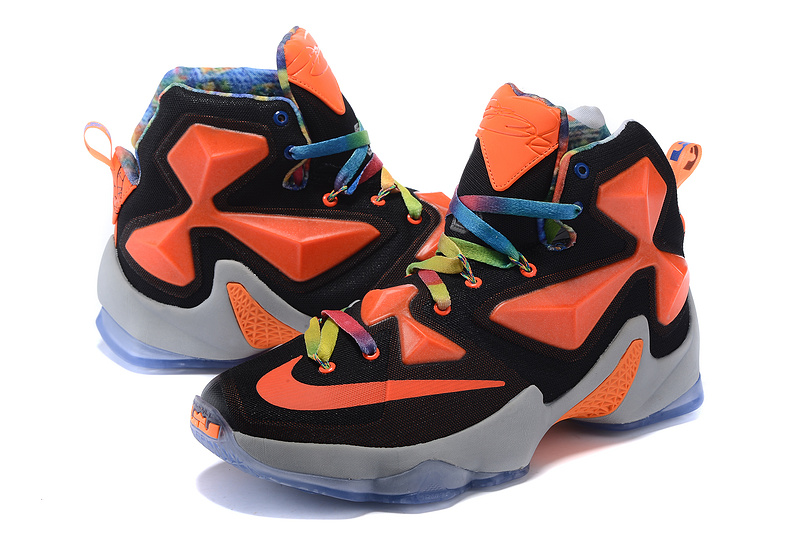 Nike Lebron James 13 Black Orange Shoes