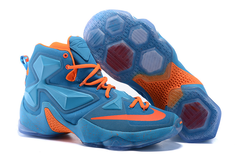 Nike Lebron James 13 Blue Orange Shoes