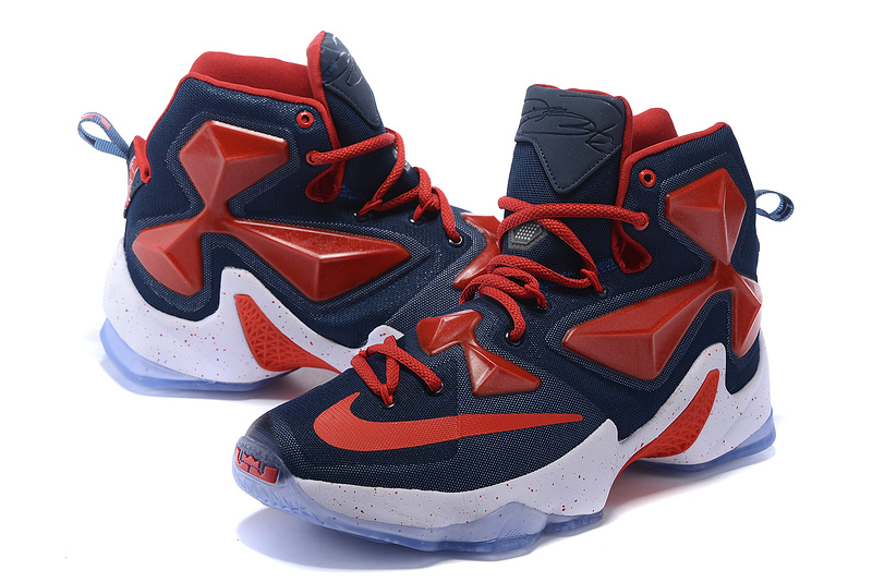 Nike Lebron James 13 Dark Blue Red Shoes