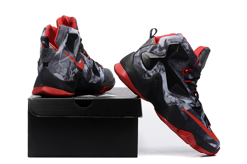 Nike Lebron James 13 Elite Milestone Grey Black Red Shoes