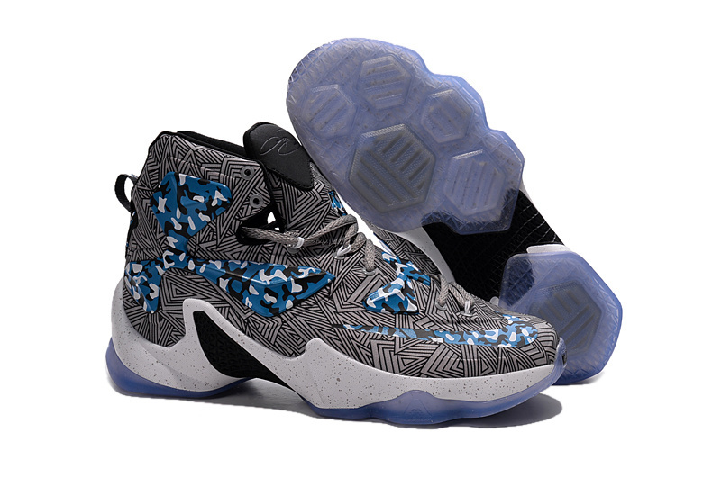 Nike Lebron James 13 Grey Blue Shoes