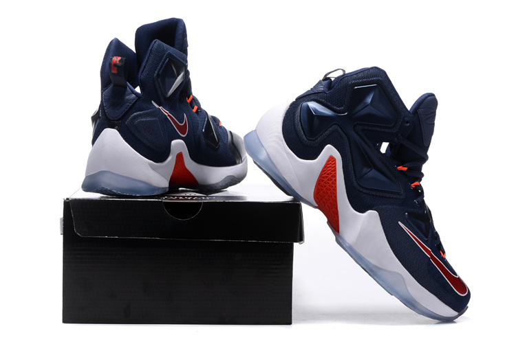 Nike Lebron James 13 Independence Day Blue Red White Shoes
