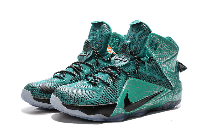 Nike Lebron James 12 Jade Green Black Shoes