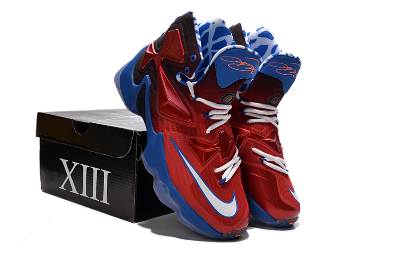 Nike Lebron James 13 Red Blue Black Shoes