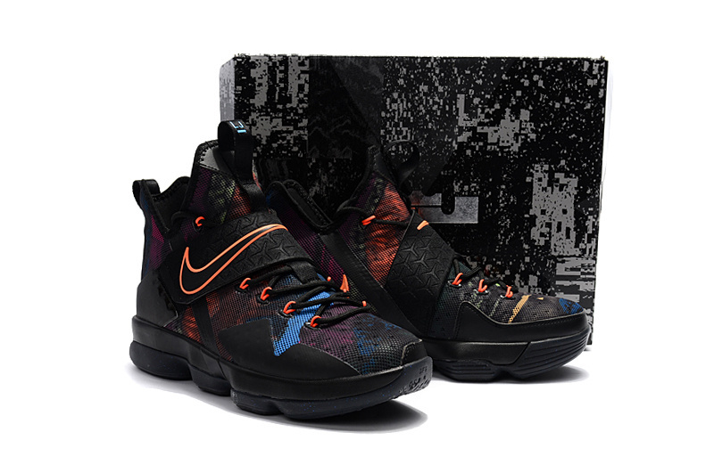 Nike Lebron James 14 Black Colorful Shoes - Click Image to Close