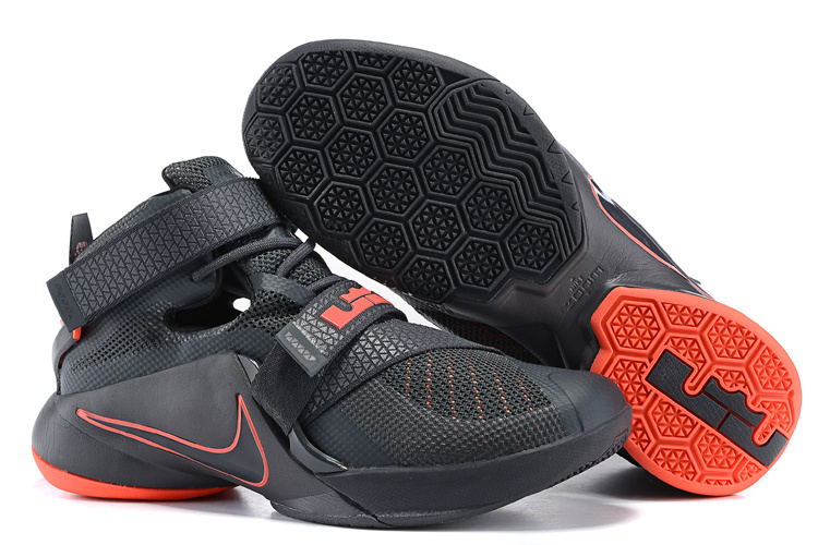 Nike Lebron James 9 Soldier Grey Orange Shoes