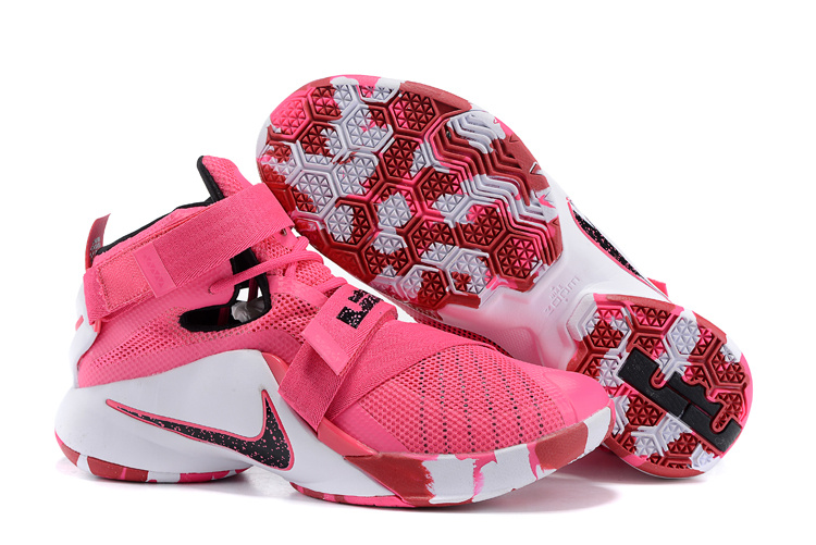 Nike Lebron James 9 Soldier Pink White Shoes