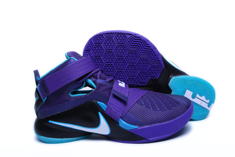 Nike Lebron James 9 Soldier Purple Black Blue Shoes