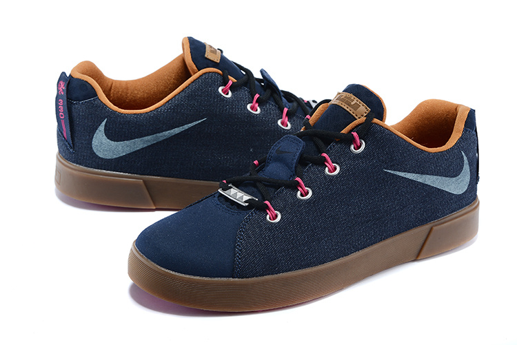 Nike Lebron James Low Casual Shoes Deep Blue Coffe