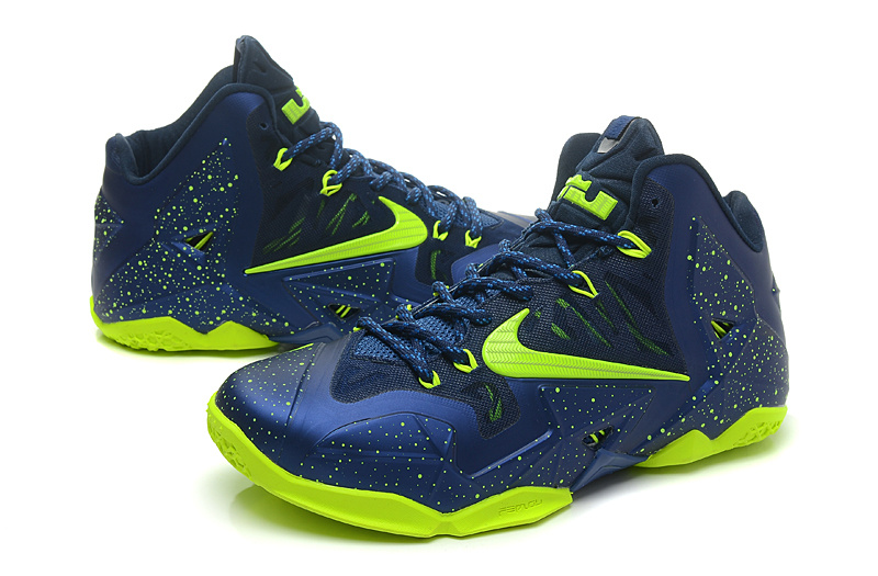 Lebron James 11 Dark Blue Yellow