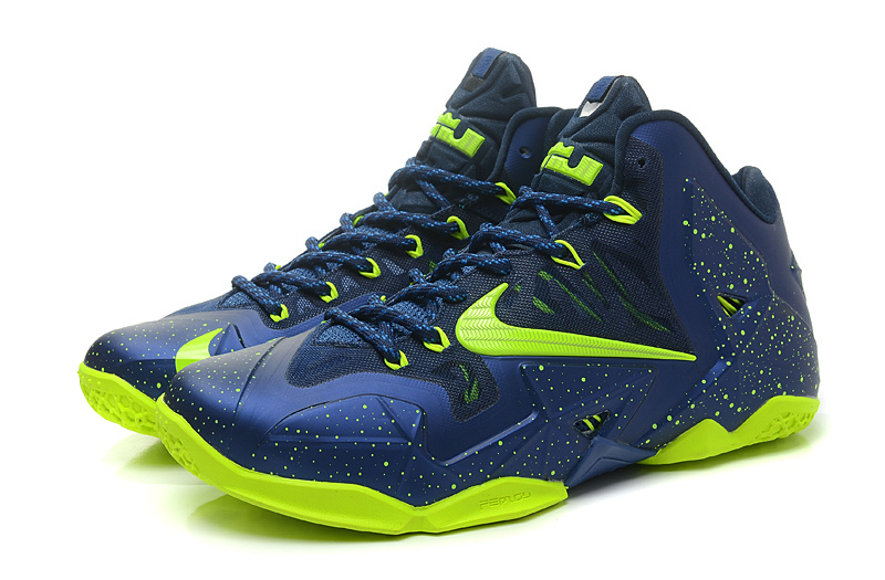 Lebron James 11 Dark Blue Yellow - Click Image to Close