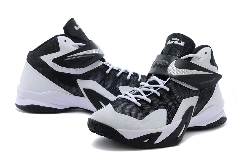 Nike Lebron James Solider 8 White Black Shoes