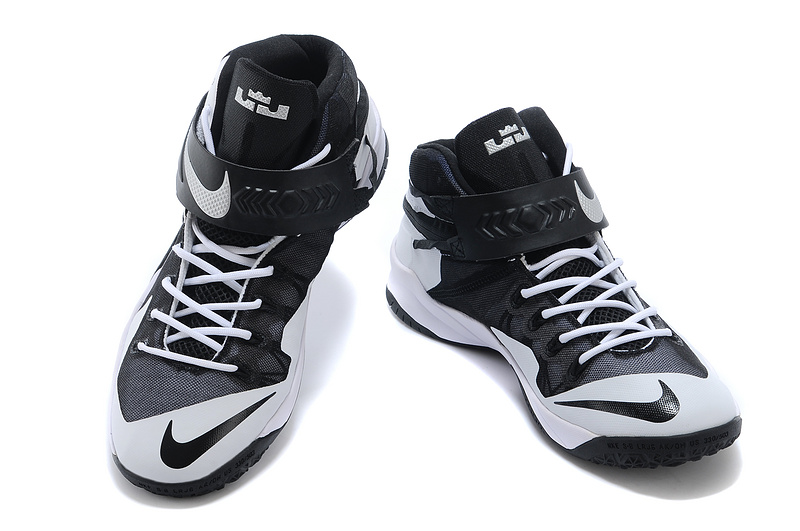 Nike Lebron James Solider 8 White Black Shoes