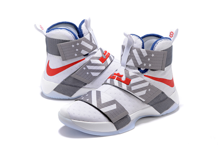 red white and blue lebron soldiers