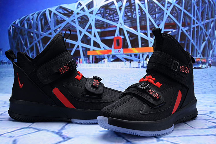 2019 Nike Lebron Solider 13 Black Red - Click Image to Close