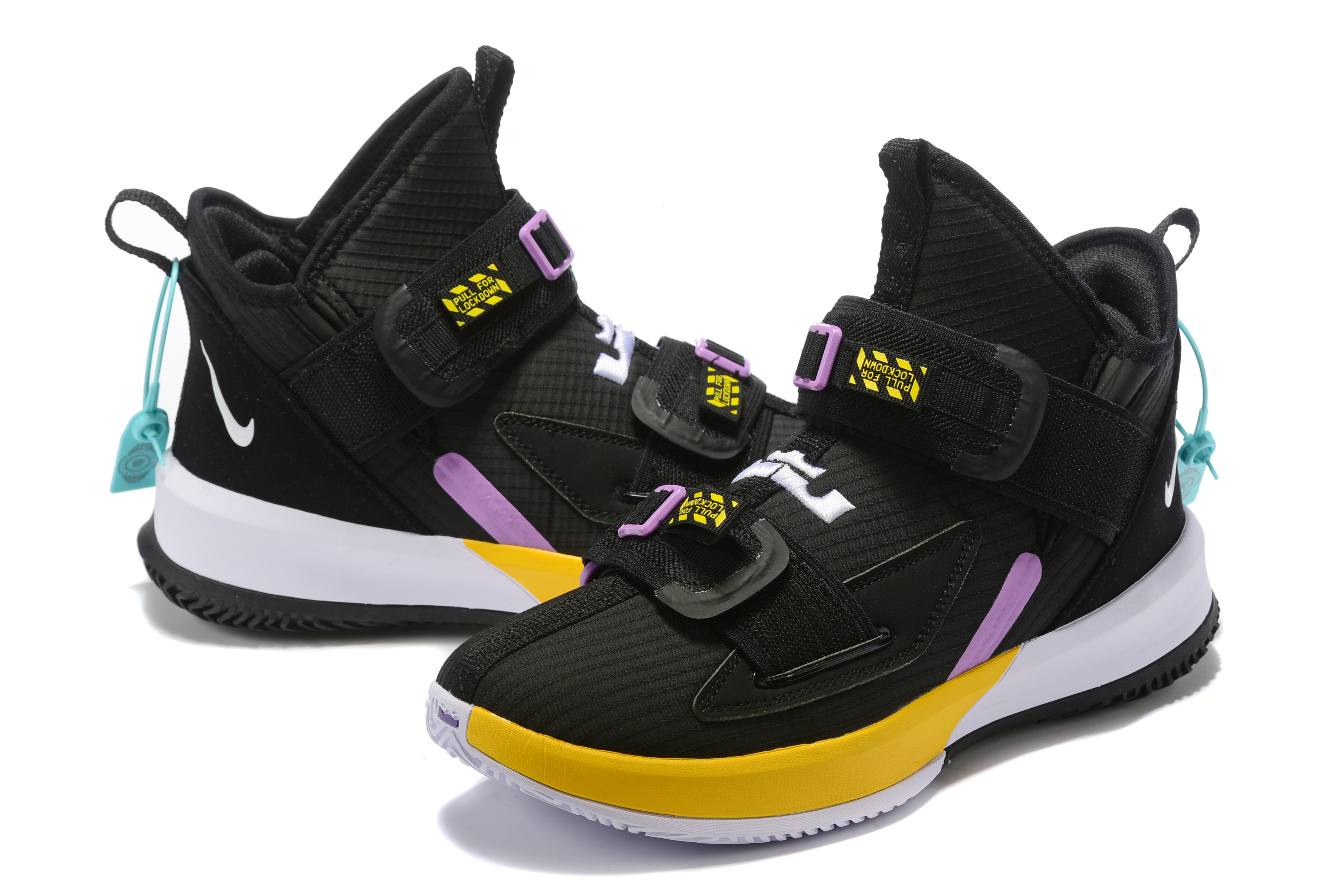 2019 Nike Lebron Solider 13 Black Yellow Purple