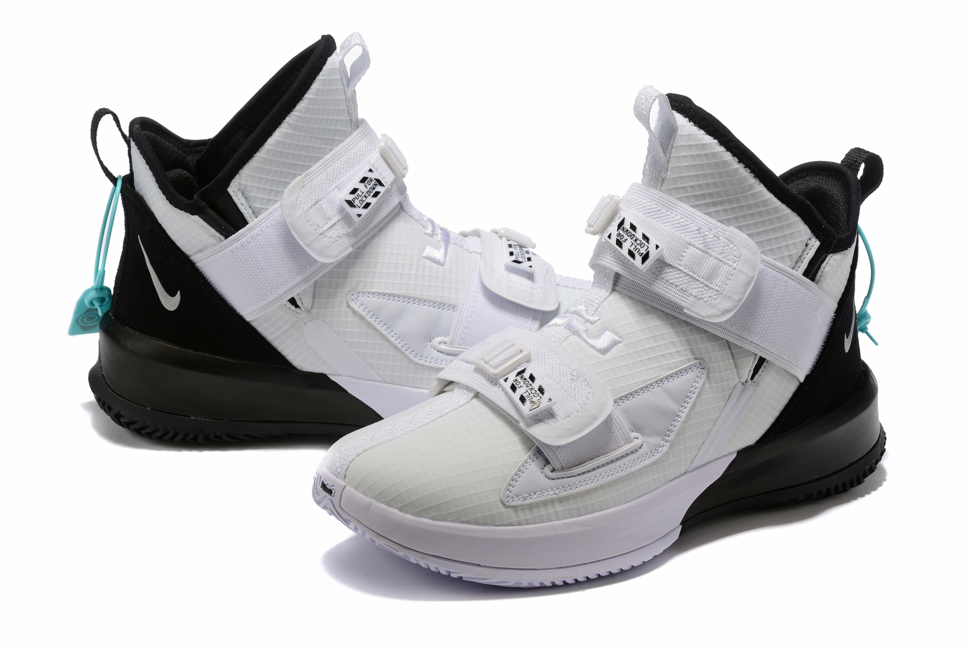 2019 Nike Lebron Solider 13 White Black - Click Image to Close