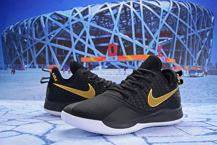 Nike Lebron Wintness 3 Black Gloden Shoes