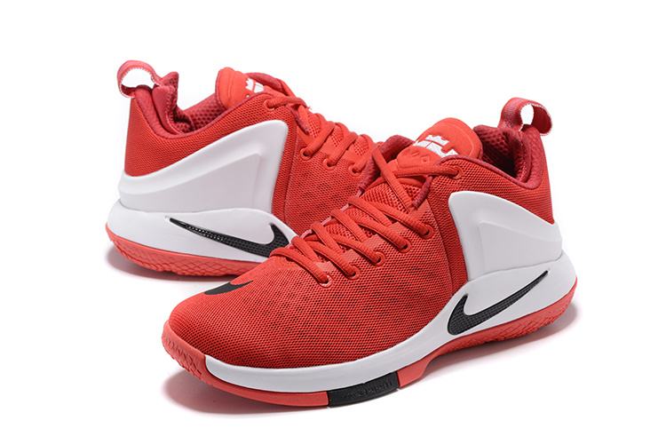 Nike Lebron Witness 1 Red White Shoes - Click Image to Close