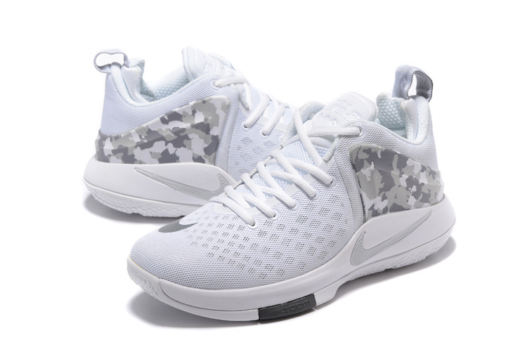 Nike Lebron Witness 1 White Grey Shoes - Click Image to Close
