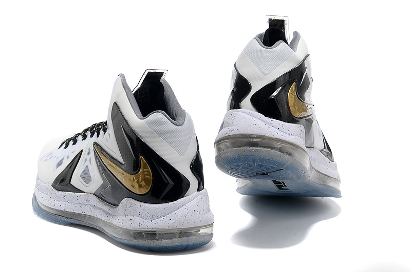 Nike Lebron James 10 Shoes PS Elite White Black - Click Image to Close