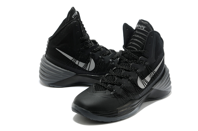 Nike Lunar Hyperdunk 2013 XDR All Black Basketball Shoes - Click Image to Close