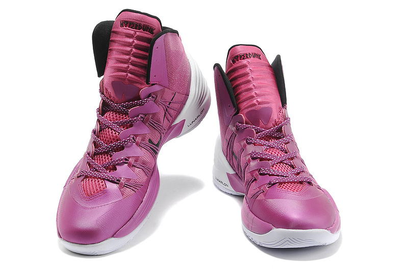 Nike Lunar Hyperdunk 2013 XDR Plum Red White For Women - Click Image to Close