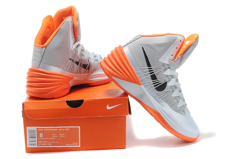 Nike Lunar Hyperdunk 2013 XDR Silver Orange For Women