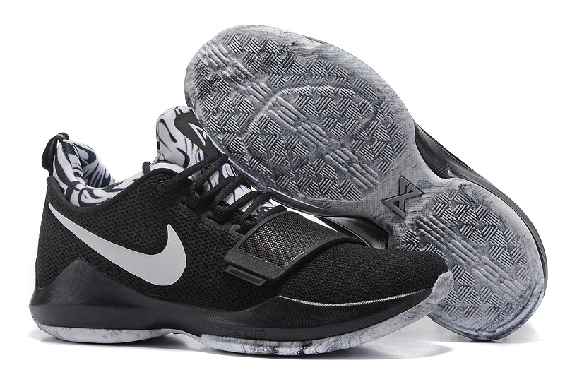 Nike PG 1 Flyknit Black Grey Shoes - Click Image to Close