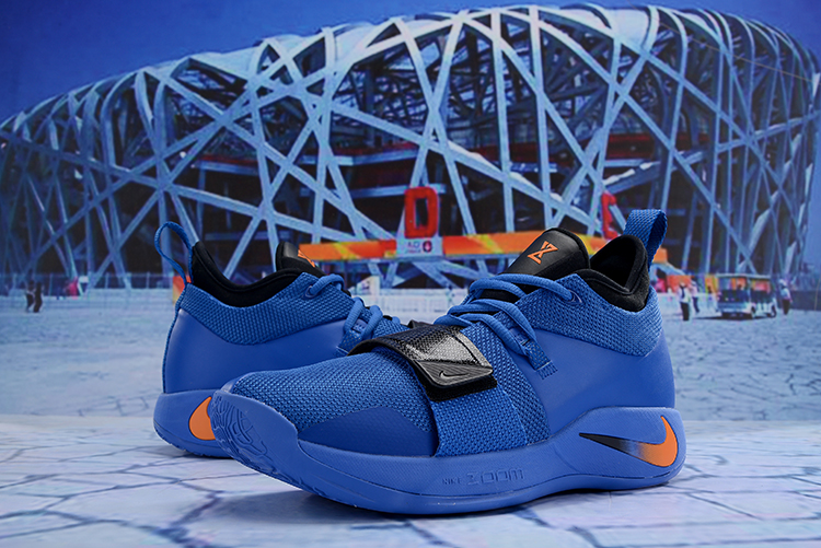 Nike PG 2 Plus Blue Black Shoes - Click Image to Close