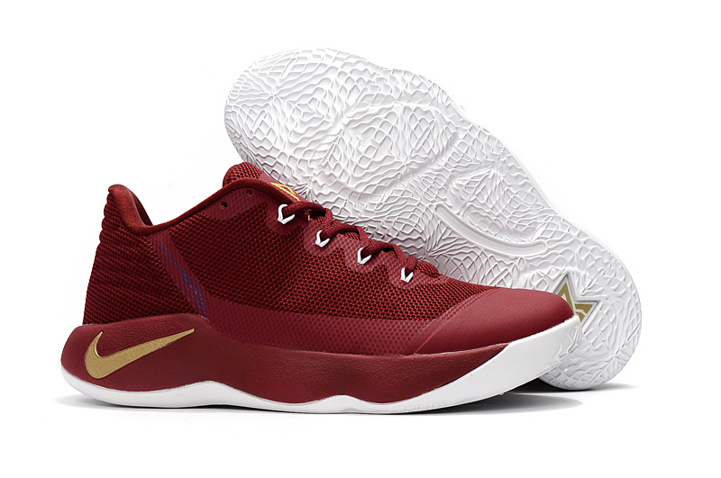 Nike PG 2 Wine Red Gold Shoes