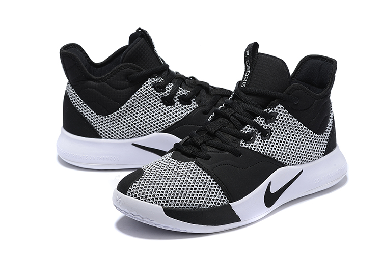 2019 Nike PG 3 Black White - Click Image to Close